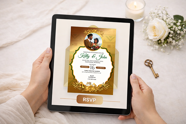 Digital Invitations Mockup