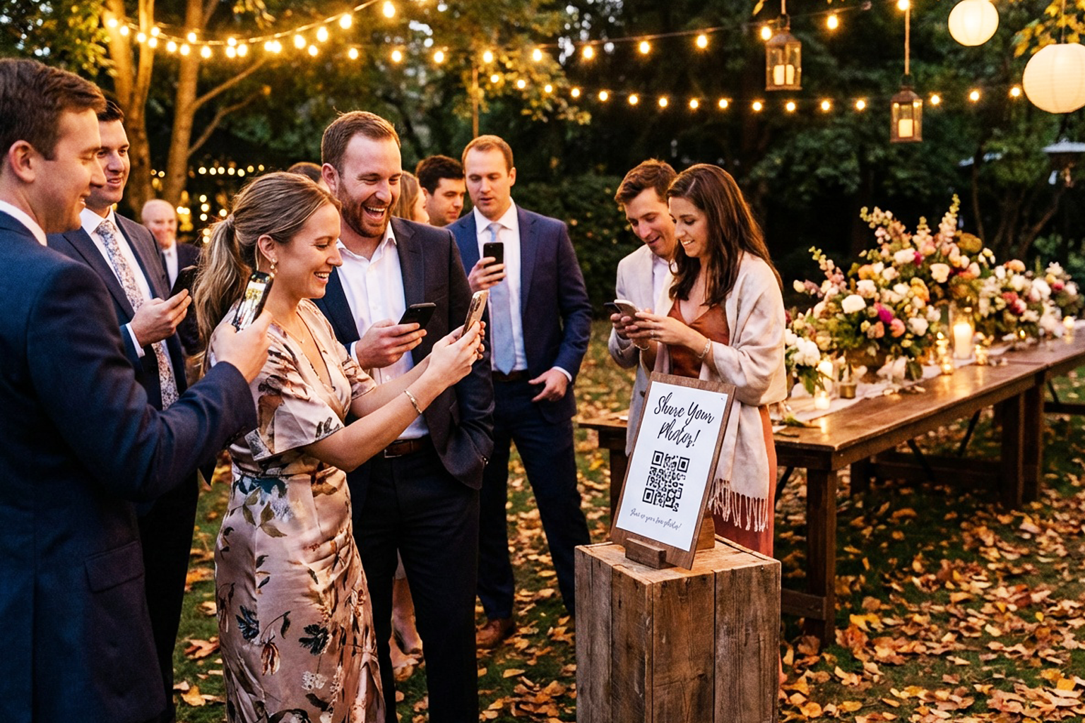 QR Code Photo Album Mockup